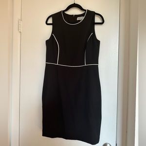 Kasper black and white dresss